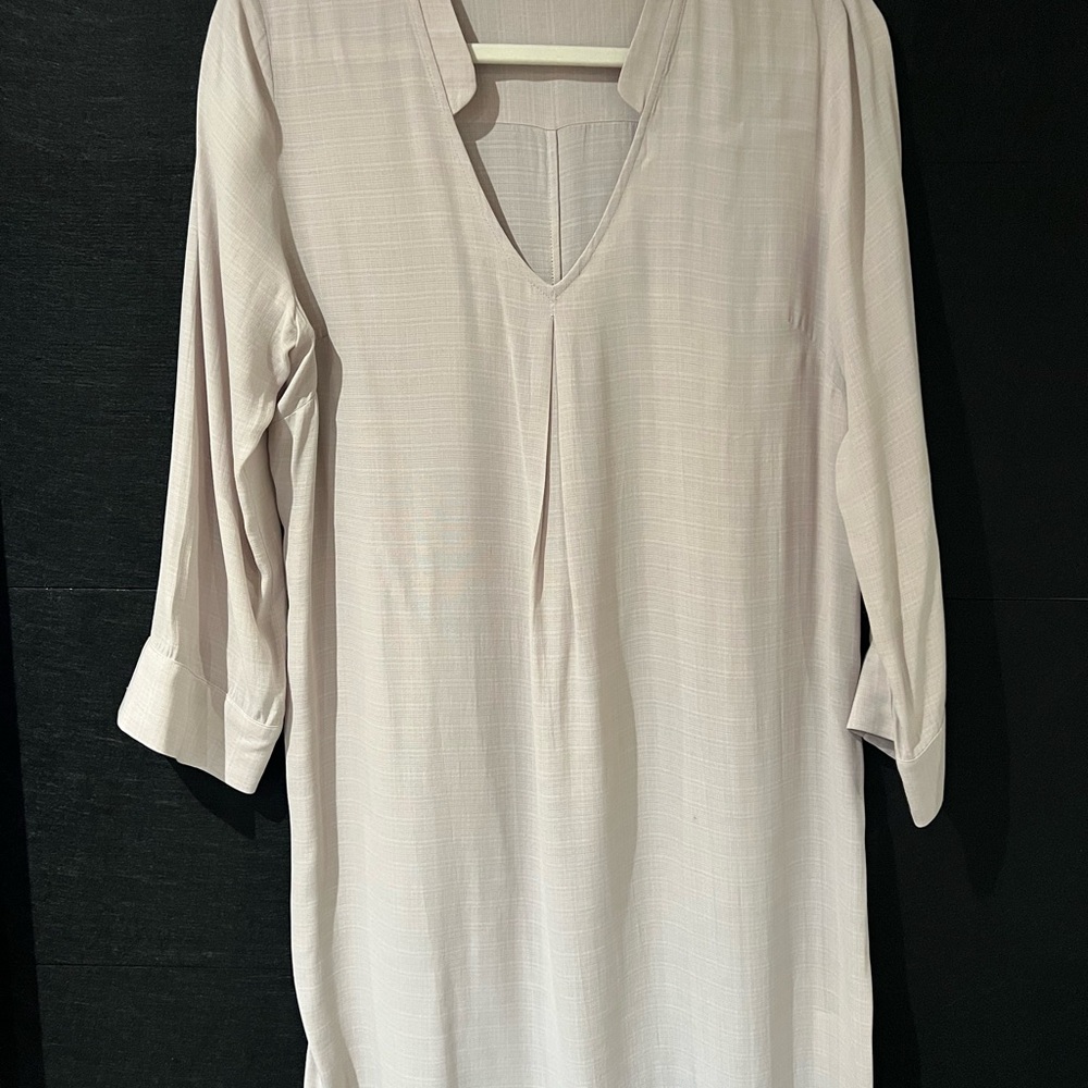 Just Female Cream V-Neck Tunic